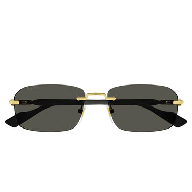 Gucci Okulary Przeciwsłoneczne GG1221S 001 Złoto-Szary Męskie