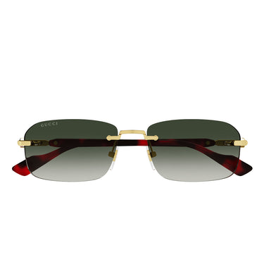 Gucci Okulary Przeciwsłoneczne GG1221S 006 Złoty/Szary Męskie