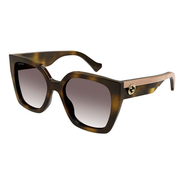 Gucci Okulary Przeciwsłoneczne GG1300S 003 Havana-Marrone Scuro Damskie 1