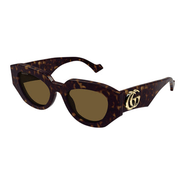 Gucci Okulary Przeciwsłoneczne GG1421S 002 Havana/Marrone Unisex 2