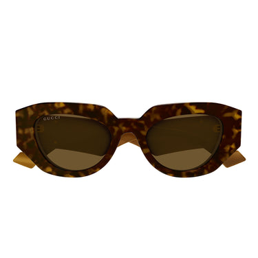 Gucci Okulary Przeciwsłoneczne GG1421S 009 Brązowy Brązowy Unisex