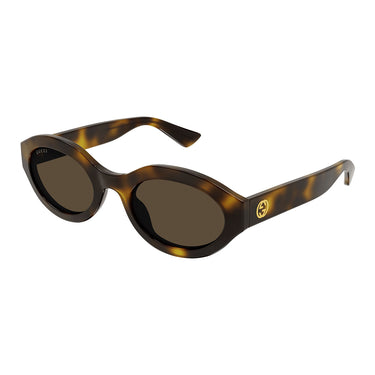 Gucci Okulary Przeciwsłoneczne GG1579S 002 Brązowy Brązowy Damskie 2