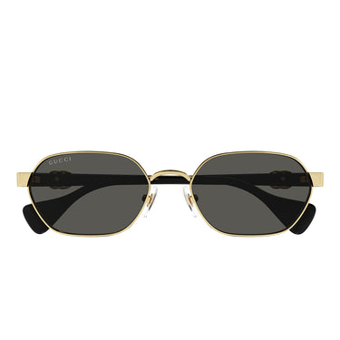 Gucci Okulary Przeciwsłoneczne GG1593S 001 Złoto/Ciemny Szary Unisex