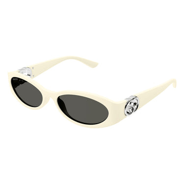 Gucci Okulary Przeciwsłoneczne GG1660S 004 Kość Słoniowa-Szary Unisex 1
