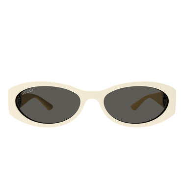 Gucci Okulary Przeciwsłoneczne GG1660S 004 Kość Słoniowa-Szary Unisex
