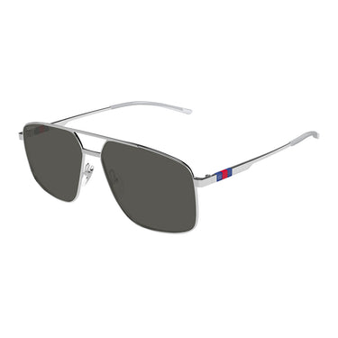 Gucci Okulary Przeciwsłoneczne GG1676S 001 Srebrny/Szary Męskie