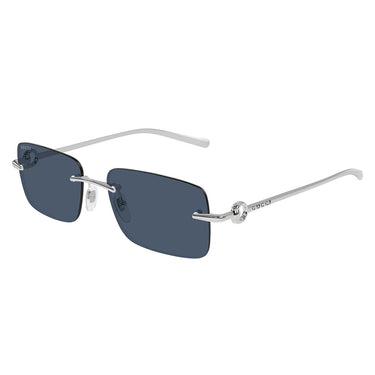 Gucci Okulary Przeciwsłoneczne GG1703S 003 Srebrno-Niebieskie Unisex 1