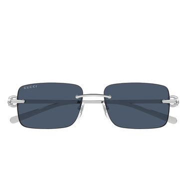 Gucci Okulary Przeciwsłoneczne GG1703S 003 Srebrno-Niebieskie Unisex