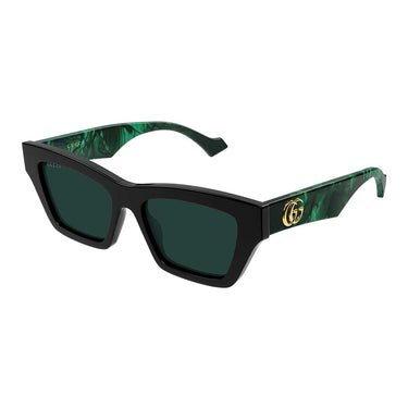 Gucci Occhiali da Sole GG1753S 007 Nero Verde/Verde Donna 2