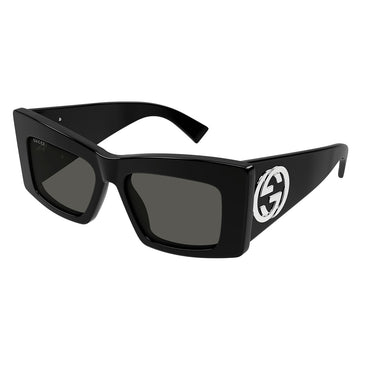 Gucci Okulary Przeciwsłoneczne GG1842S 001 Czarny/Szary Damskie