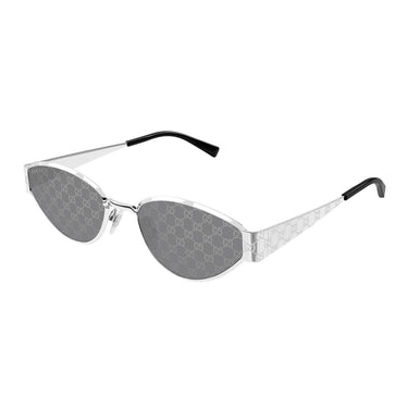 Gucci Okulary Przeciwsłoneczne GG1853S 002 Srebrny/Dymny Szary Damskie