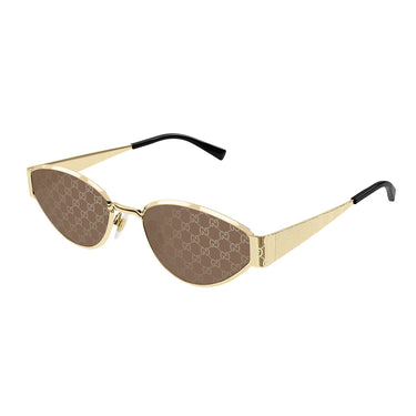 Gucci Okulary Przeciwsłoneczne GG1853S 003 Złoty/Brązowy Damskie