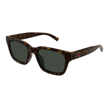 Gucci Okulary Przeciwsłoneczne GG1857S 002 Brązowy/Zielony Męskie