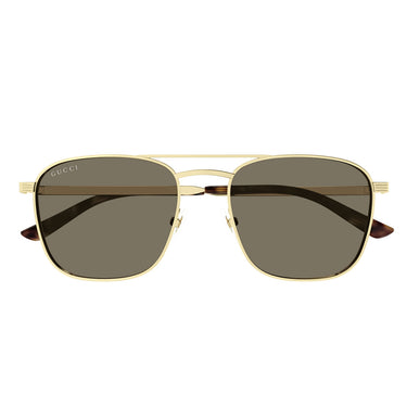 Gucci Okulary Przeciwsłoneczne GG1881S 002 Złoty/Brązowy Męskie