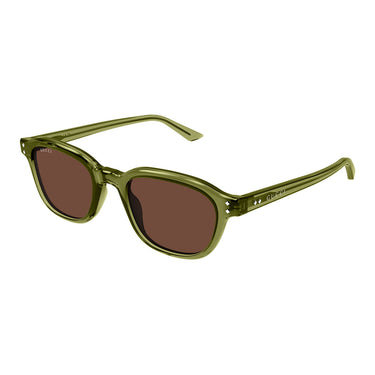 Gucci Okulary Przeciwsłoneczne GG1892S 004 Zielony/Brązowy Męskie