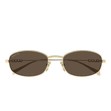 Gucci Okulary Przeciwsłoneczne GG1940S 002 Złoto/Brąz Męskie