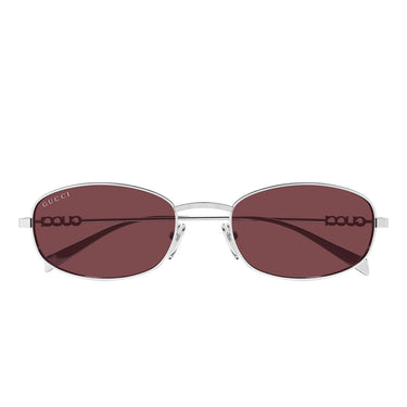 Gucci Okulary Przeciwsłoneczne GG1940S 003 Srebrny/Czerwony Męskie