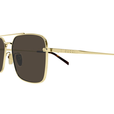 Gucci Okulary Przeciwsłoneczne GG1957SA 002 Złoto/Brąz Męskie 3