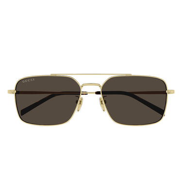 Gucci Okulary Przeciwsłoneczne GG1957SA 002 Złoto/Brąz Męskie