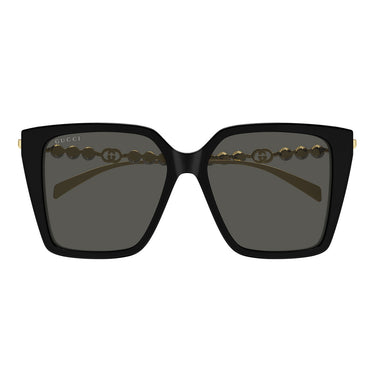Gucci Okulary Przeciwsłoneczne GG1967S 001 Czarny Złoto/Szary Damskie