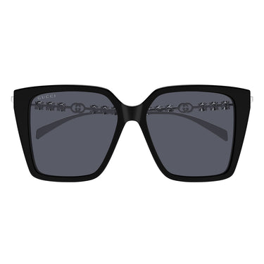 Gucci Okulary Przeciwsłoneczne GG1967S 002 Srebrny/Czarny Damskie