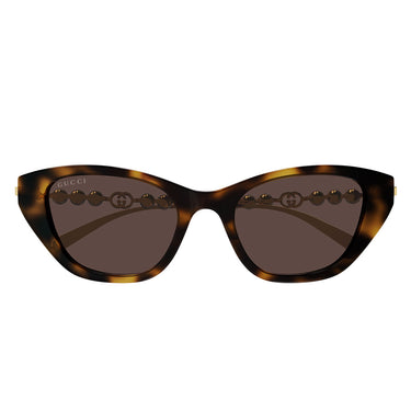 Gucci Okulary Przeciwsłoneczne GG1968S 003 Złoto/Brąz Damskie
