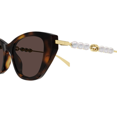 Gucci Okulary Przeciwsłoneczne GG1968S 003 Złoto/Brąz Damskie 3