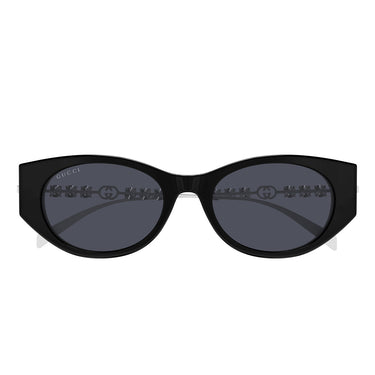 Gucci Okulary Przeciwsłoneczne GG1970SA 002 Srebrny Czarny/Szary Damskie