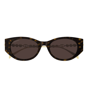 Gucci Okulary Przeciwsłoneczne GG1970SA 003 Brązowo-Złote/Brązowe Damskie