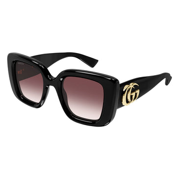 Gucci Okulary Przeciwsłoneczne GG1975S 001 Czarny/Czerwony Damskie 3