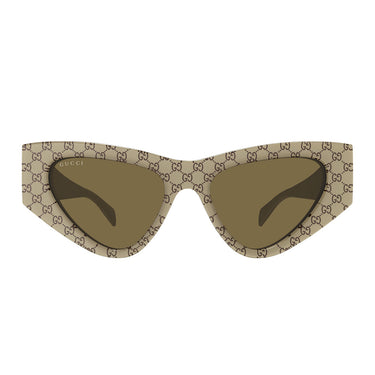 Gucci Occhiali da Sole GG2019S 005 Beige Marrone Donna