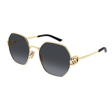 Gucci Occhiali da Sole GG2046S 001 Oro Grigio Donna 2