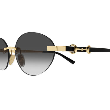 Gucci Occhiali da Sole GG2051S 001 Nero Oro Grigio Sfumato Donna 3