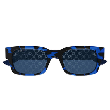 Gucci Occhiali da Sole GG2084S 004 Blu Tartarugato Blu Monogram Uomo