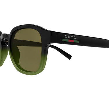 Gucci Okulary Przeciwsłoneczne GG2106S 003 Czarny/Zielony Męskie