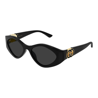 Gucci Occhiali da Sole GG2121S 001 Nero Oro Grigio Donna 2