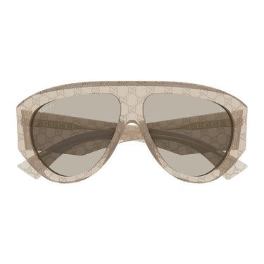 Gucci Occhiali da Sole GG2128S 005 Beige Monogram/Marrone Donna