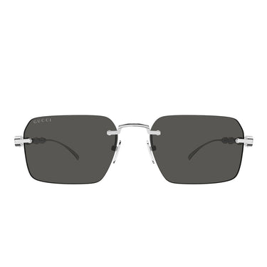 Gucci Occhiali da Sole GG2154S 001 Argento/Grigio Uomo