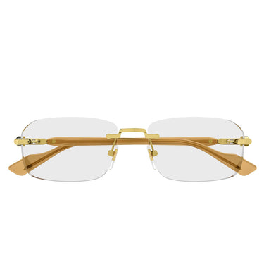 Gucci okulary korekcyjne GG1221O 006 złoto żółte/przezroczyste męskie