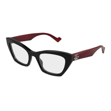Gucci Occhiali da Vista GG1334O 004 Nero Rosso Trasparente Donna 2
