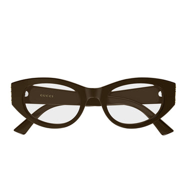 Gucci Occhiali da Vista GG2041O 003 Marrone Scuro Trasparente Donna