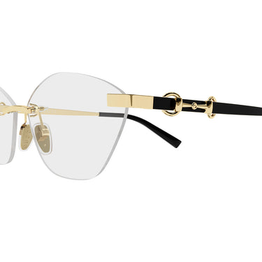 Gucci Occhiali da Vista GG2050O 001 Nero Trasparente Donna 3