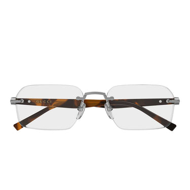Gucci Occhiali da Vista GG2260O 002 Rutenio Marrone/Trasparente Uomo