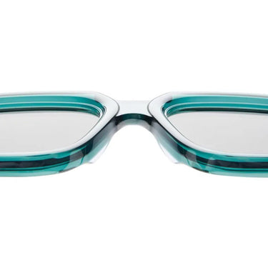 Kuboraum Occhiali da Sole Maske P23 HB x Hamburger Bahnhof Verde Trasparente/Grigio Chiaro Unisex 3