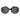 Loewe Anagram Schwarz Oval Sonnenbrille