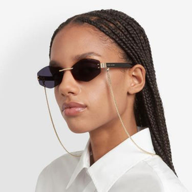 Marc Jacobs Sunglasses MARC 496/S AIR RHL Black/Black Women With Chain 1