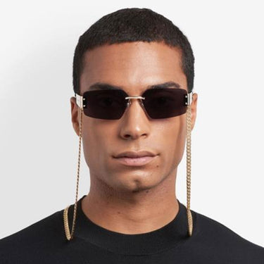 Marc Jacobs Okulary Przeciwsłoneczne MARC 875 N S RHL Złoto Czarny Unisex Z Łańcuszkiem 2