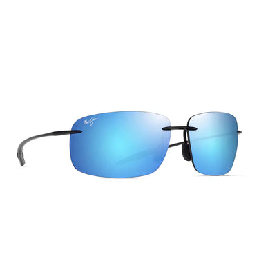 Maui Jim Occhiali da Sole BREAKWALL B422-02 MJ0422S 037 Nero Lucido Blu Hawaii Unisex Polarizzati 2