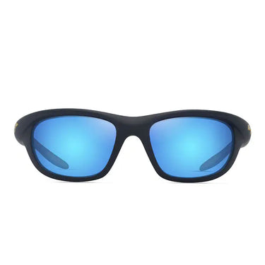Maui Jim Occhiali da Sole HAULANI MJ0349S 003 Blu Scuro Opaco Blue Hawaii Unisex Polarizzati