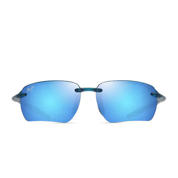 Maui Jim Occhiali da Sole HO'OKIPA ULTRA G AF MJ0337SA 013 Blu Trasparente Blu Hawaii Unisex Polarizzati